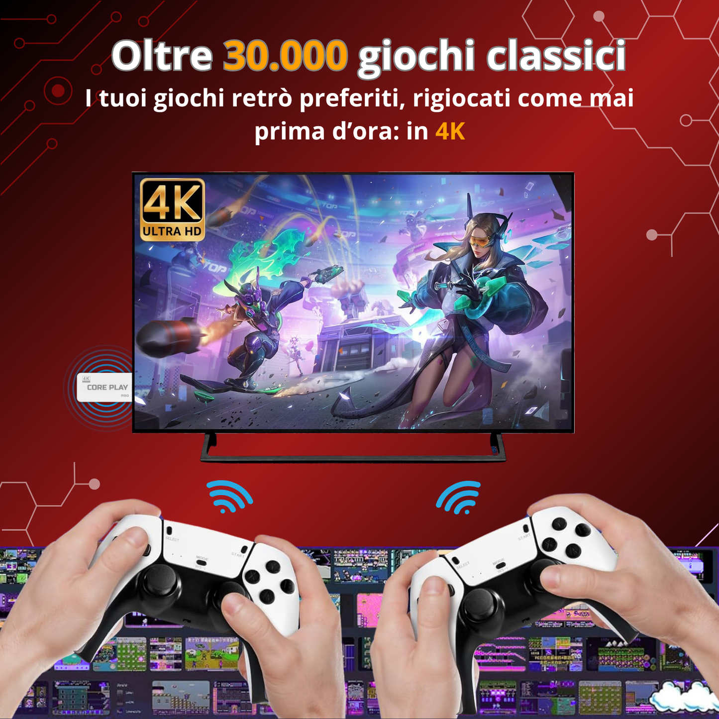 GameClassici Stick™ | 30.000 giochi leggendari in un’unica stick potente