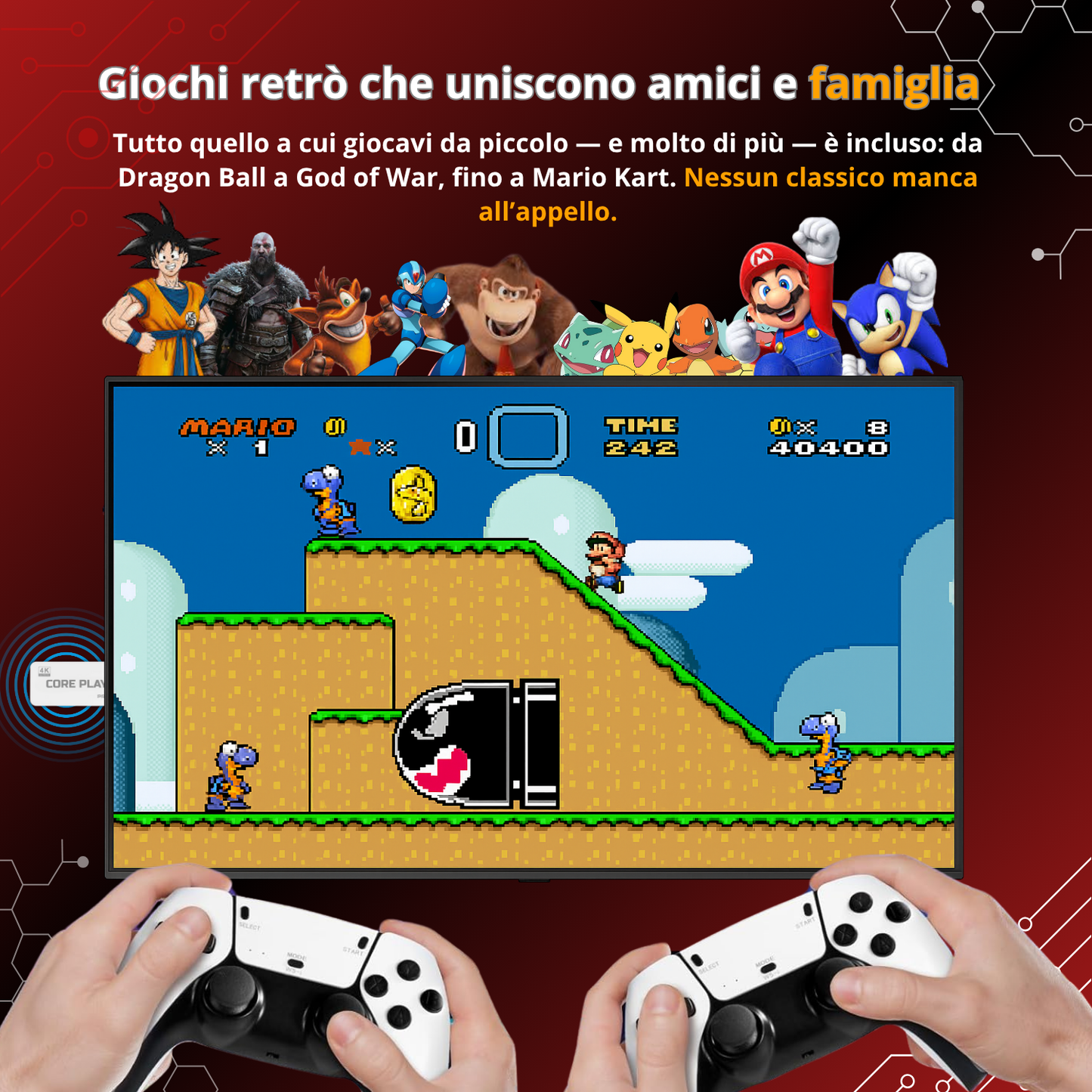 GameClassici Stick™ | 30.000 giochi leggendari in un’unica stick potente